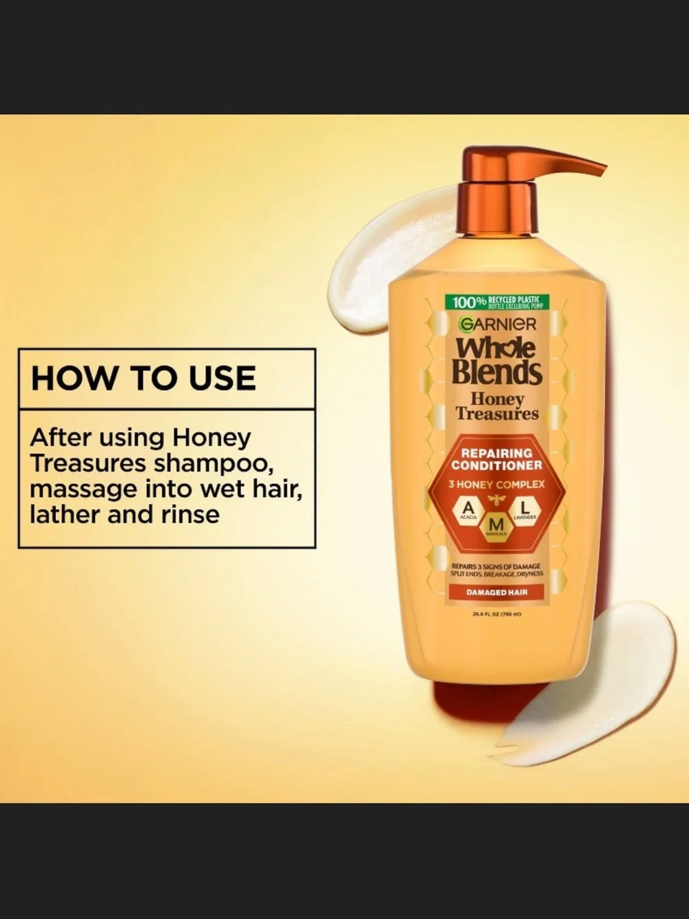 Garnier Whole Blends Honey Treasures Repairing Conditioner - Jumbo 26.6oz